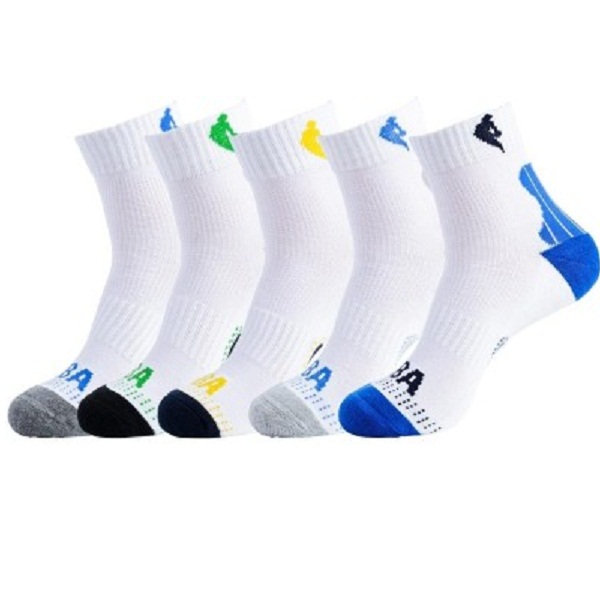 NBA Mens Striped Ankle Length Socks Pack of 5