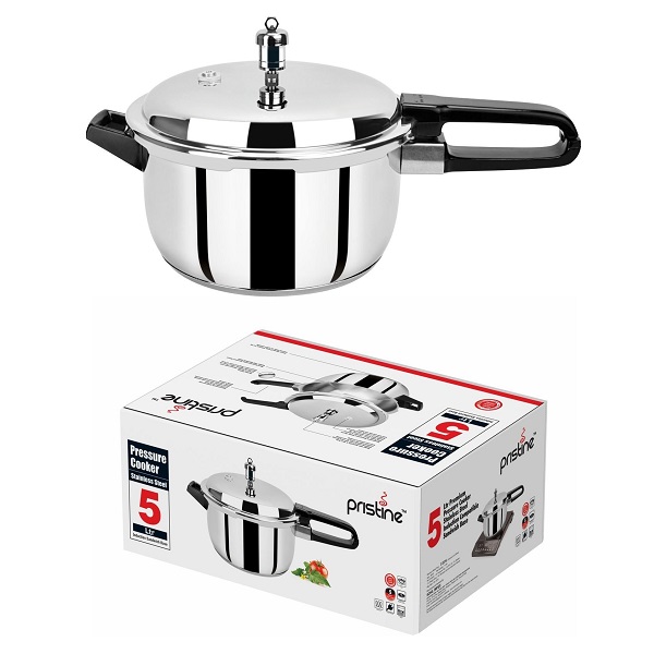 Pristine Induction Base Stainless Steel Pressure Cooker