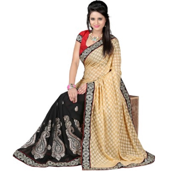 Kajal Sarees Self Design Fashion Jacquard Sari