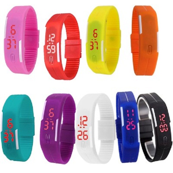 MIFY Attractive Pack of 9 LED Digital Watch