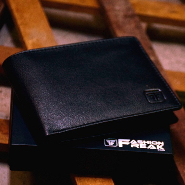 Fashion Freak Genuine Leather Bi Fold Black Wallet For Men