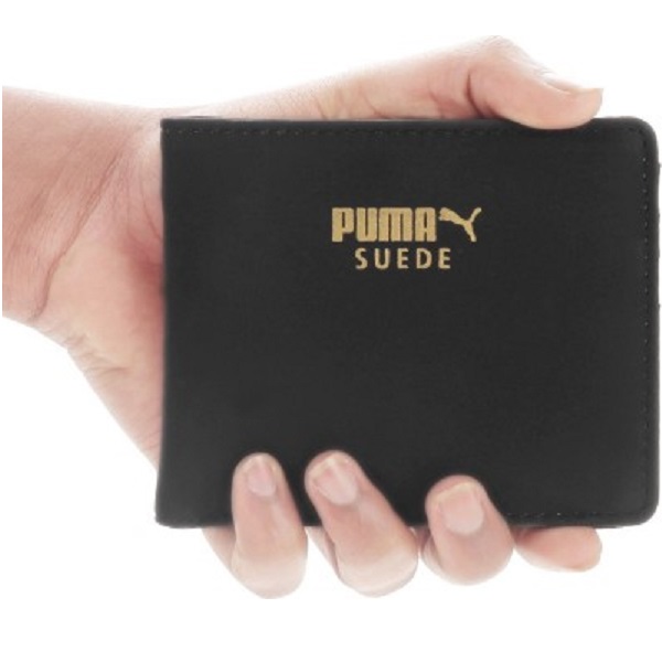 Puma Mens Black Wallet 6 Card Slots