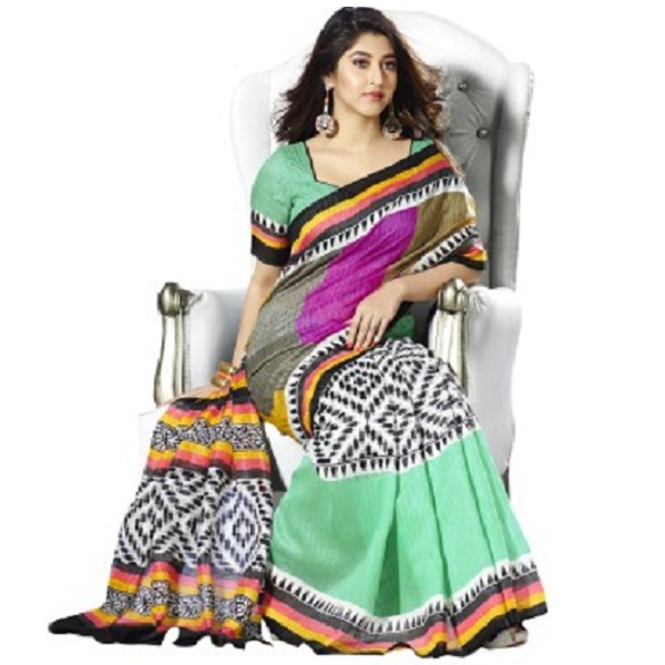 Bhavi Printed Fashion Art Silk Sari