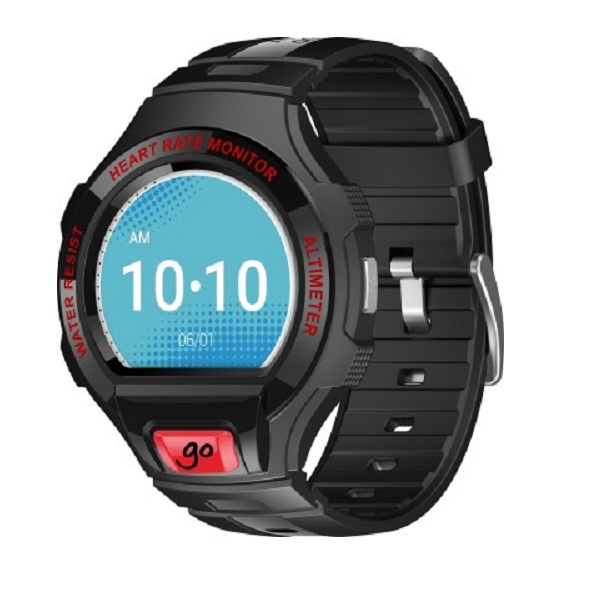 Alcatel Go Watch Black Dark Red Smartwatch