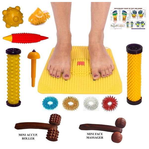 Acupressure Mat with Magnets Pyramids for Pain Relief With FREE Acupressure Health Care Products