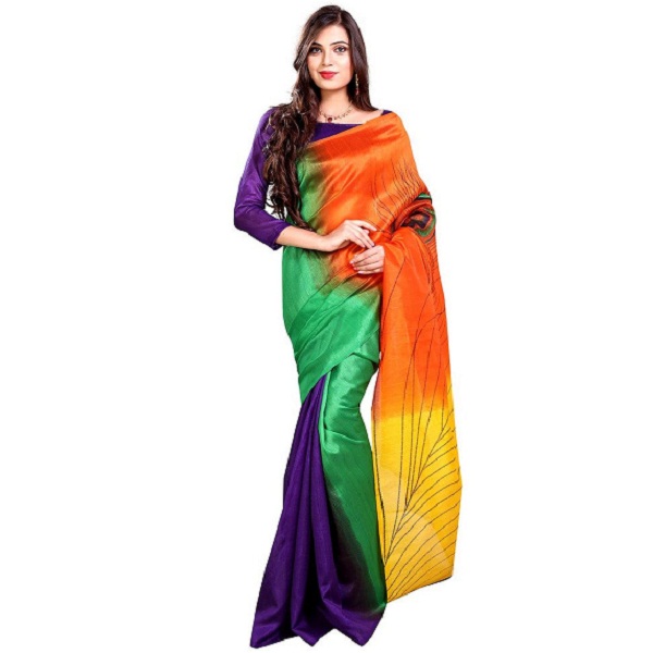 Glory Sarees Designer Bhagalpuri Art silk saree