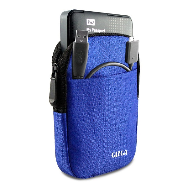 GIZGA Hard Drive Case Impact Resistant Jacket Pouch