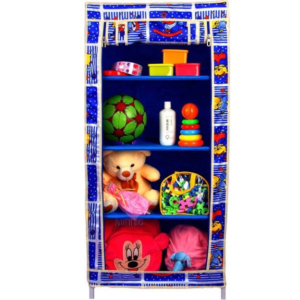 CbeeSo Royal Blue Stainless Steel Collapsible Wardrobe