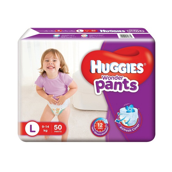 Huggies Wonder Pants Large Size Diapers 50 Count