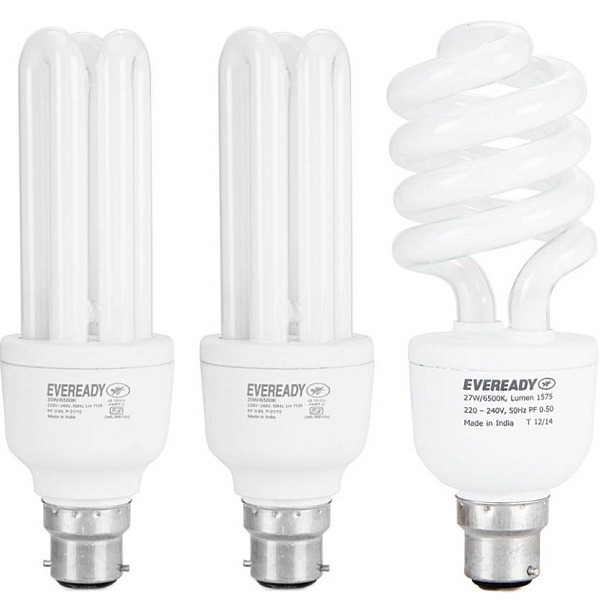 Eveready B22 CFL Bulb Pack of 3