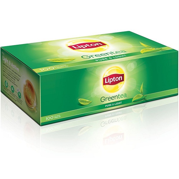 Lipton Pure and Light Green Tea Bags 100 Pieces