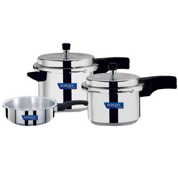 Surya Accent Induction Bottom Pressure Cooker Combo