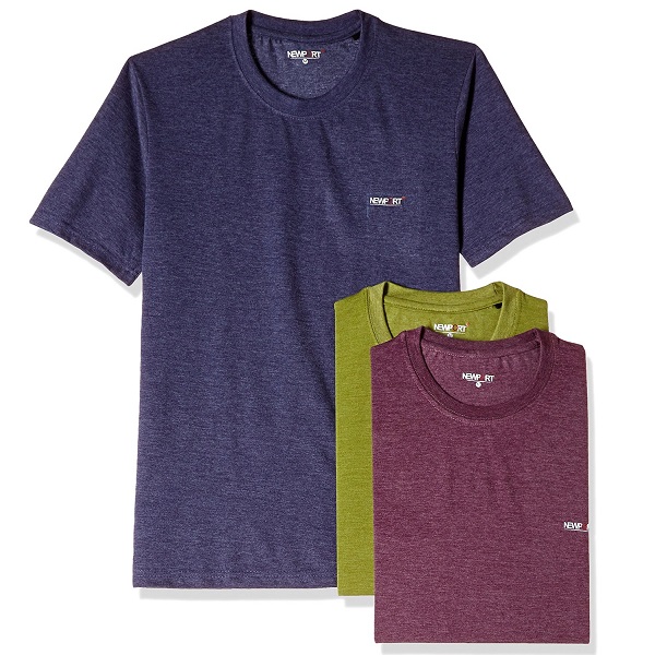 Newport Mens Synthetic TShirt Pack of 3