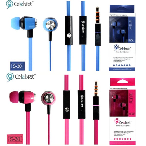 CELEBRAT S30 stereo dynamic earphones