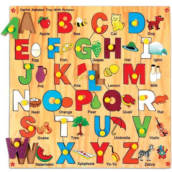 Skillofun Capital Alphabet Tray with Picture