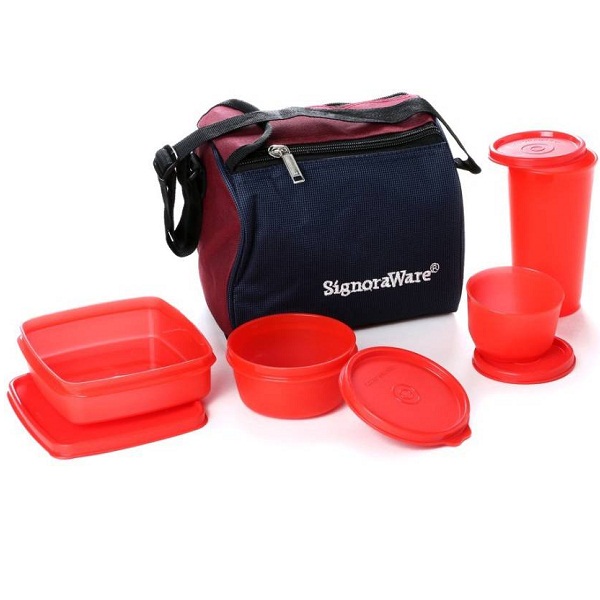 Signoraware 513 Best 4 Containers Lunch Box