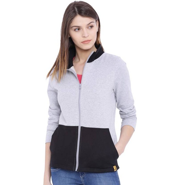Campus Sutra Full Sleeve Solid Womens Jacket