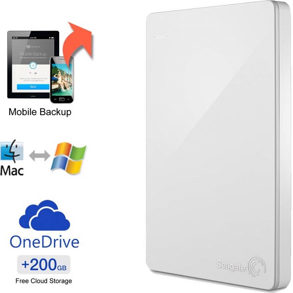 Seagate Backup Plus Slim 1 TB Wired External Hard Disk Drive
