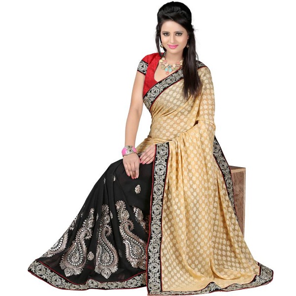Ajamukhi Applique Fashion Jacquard Sari