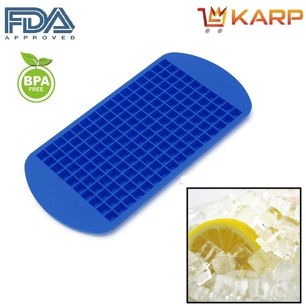 KARP Silicone Flexible Mini Square 160 Cavities Ice Cube Tray