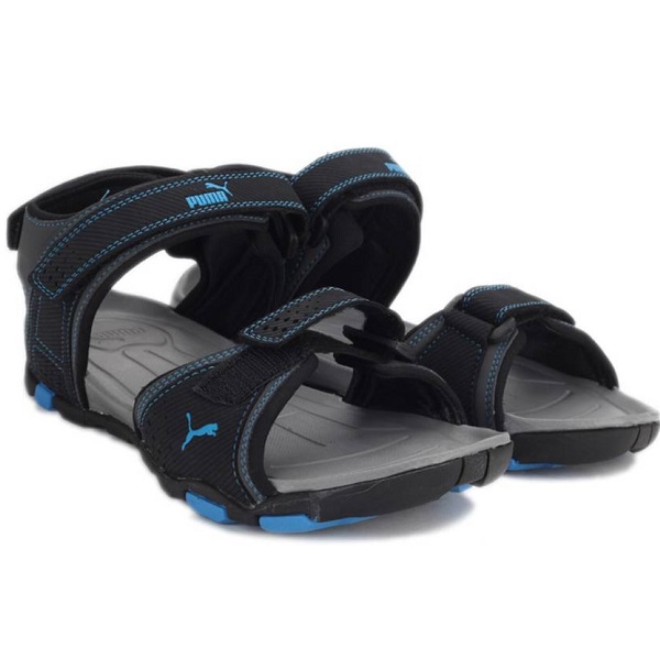 Puma Men Black Blue Atoll Sports Sandals