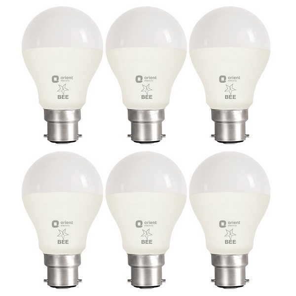 Orient Electric B22 9Watt LED Bulb Pack of 6