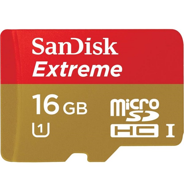 SanDisk Extreme 16 GB MicroSDHC Memory Card