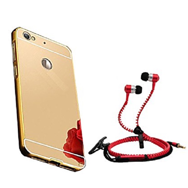 Aart Back Cover Case For Redmi 3S Prime with Zipper Earphones
