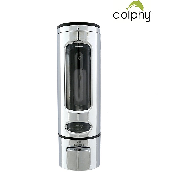Dolphy Silver Chrome Finish 400 ml Soap Dispenser