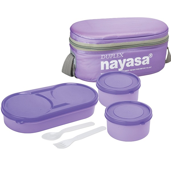 Nayasa Duplex Softline Plastic Lunch Box