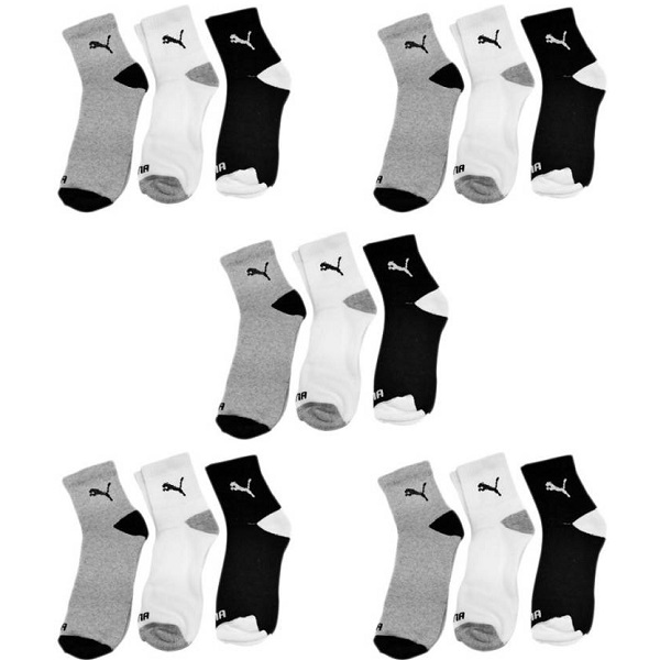 puma Pack of 15 Ankle Length Socks