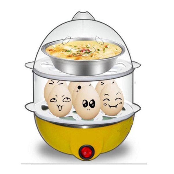 Inovera 2 Layer Egg Boiler Cooker and Steamer With Steel Bowl