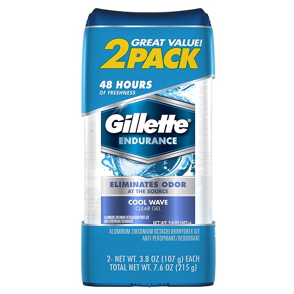 Gillette Clear Gel Cool Wave Deodorant Twin Pack