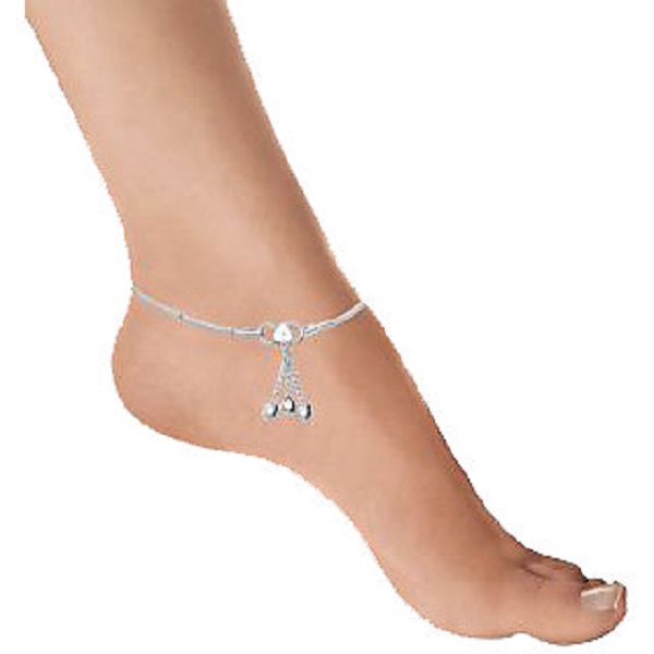 Silver Plated Pair Of Anklets