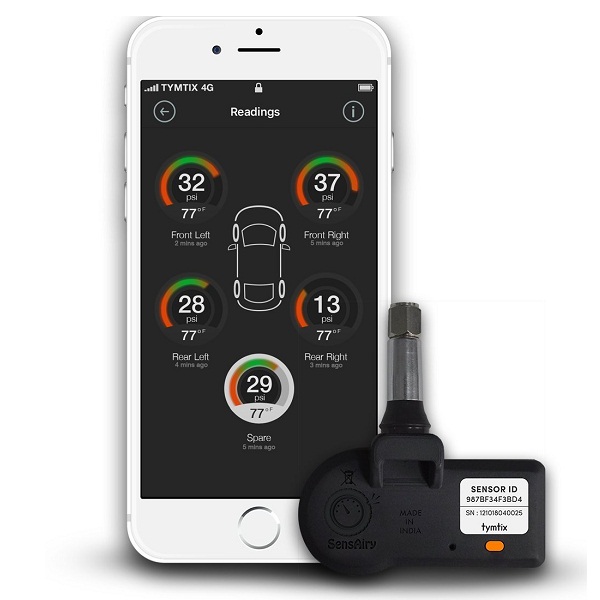 SensAiry Bluetooth LE Tyre Pressure Monitoring System