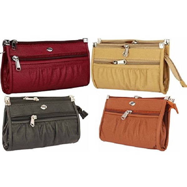 Rapid Costore Pu Leather Combo Of 4 Clutches 