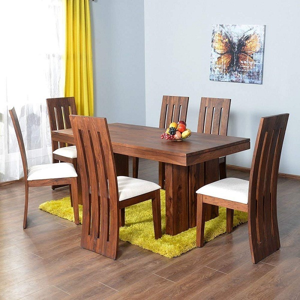 Mamta Decoration Sheesham Wood Dining Table Set for Living Room