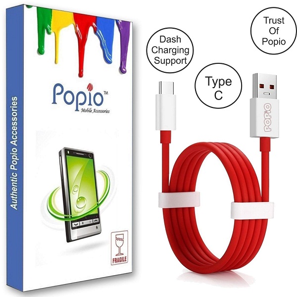 POPIO Type C Dash Charging USB Data Cable for OnePlus Devices