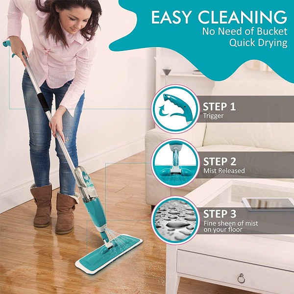 BESQUE Floor Cleaning Healthy Spray Mop