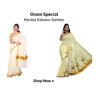 Onam Special Kerala Kasavu Sarees
