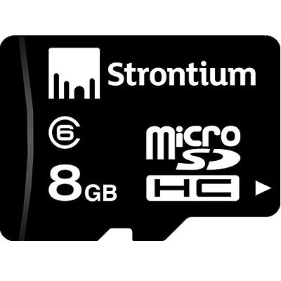 Strontium 8GB MicroSDHC Memory Card