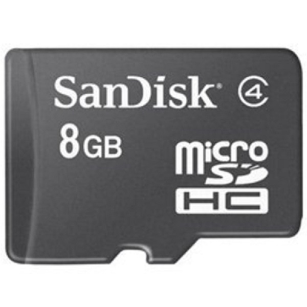 SanDisk 8GB MicroSDHC Memory Card
