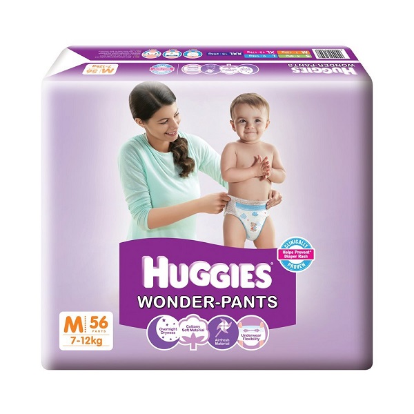 Huggies Medium Size Wonder Pants 56 Count