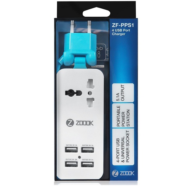 Zoook 4 in 1 USB PORT CHARGER